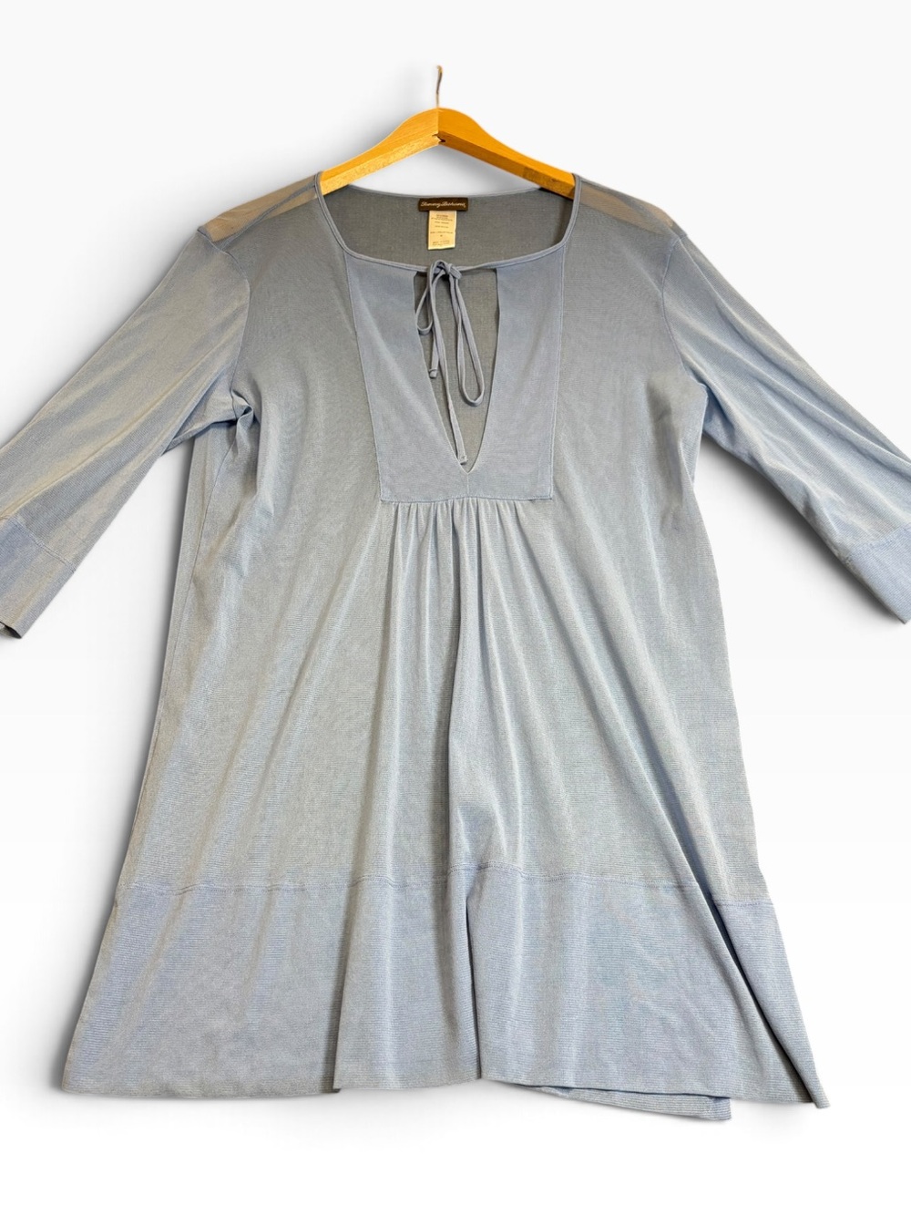 Tommy Bahama Sheer Coastal Tunic Dress Blue Cover Up M TSW70701C EUC